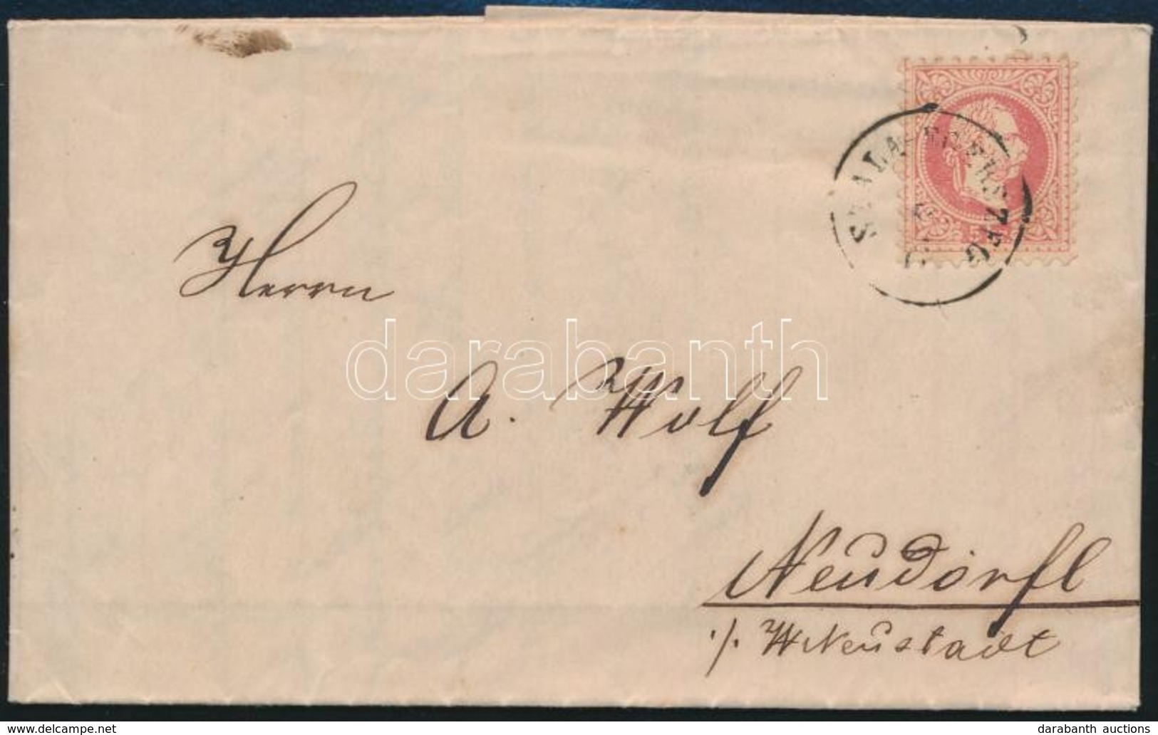 1870 5kr Levélen 'SZALA-EGERSZEG' - Other & Unclassified