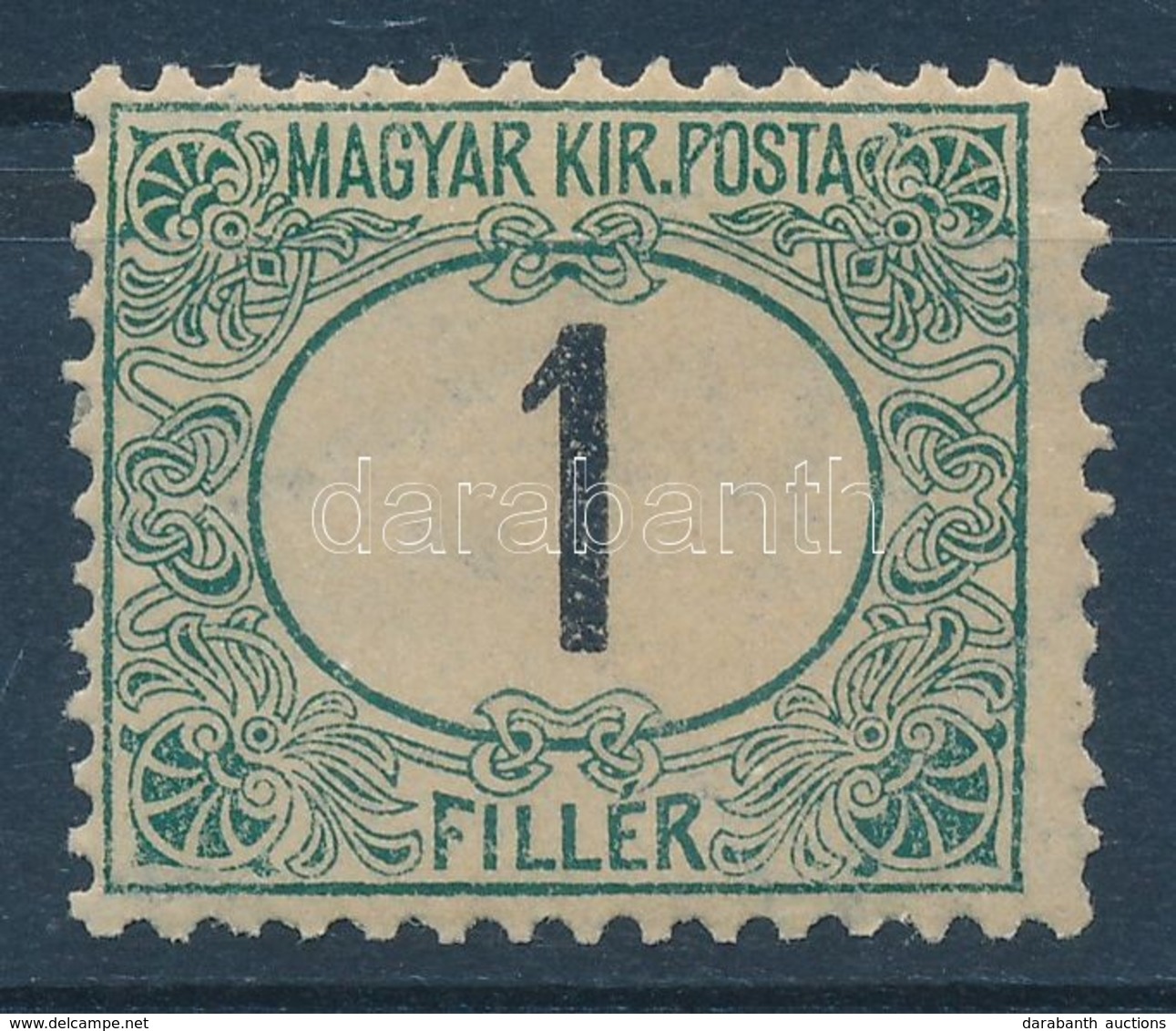 ** 1903 Zöldportó 1f Számvízjellel - Other & Unclassified