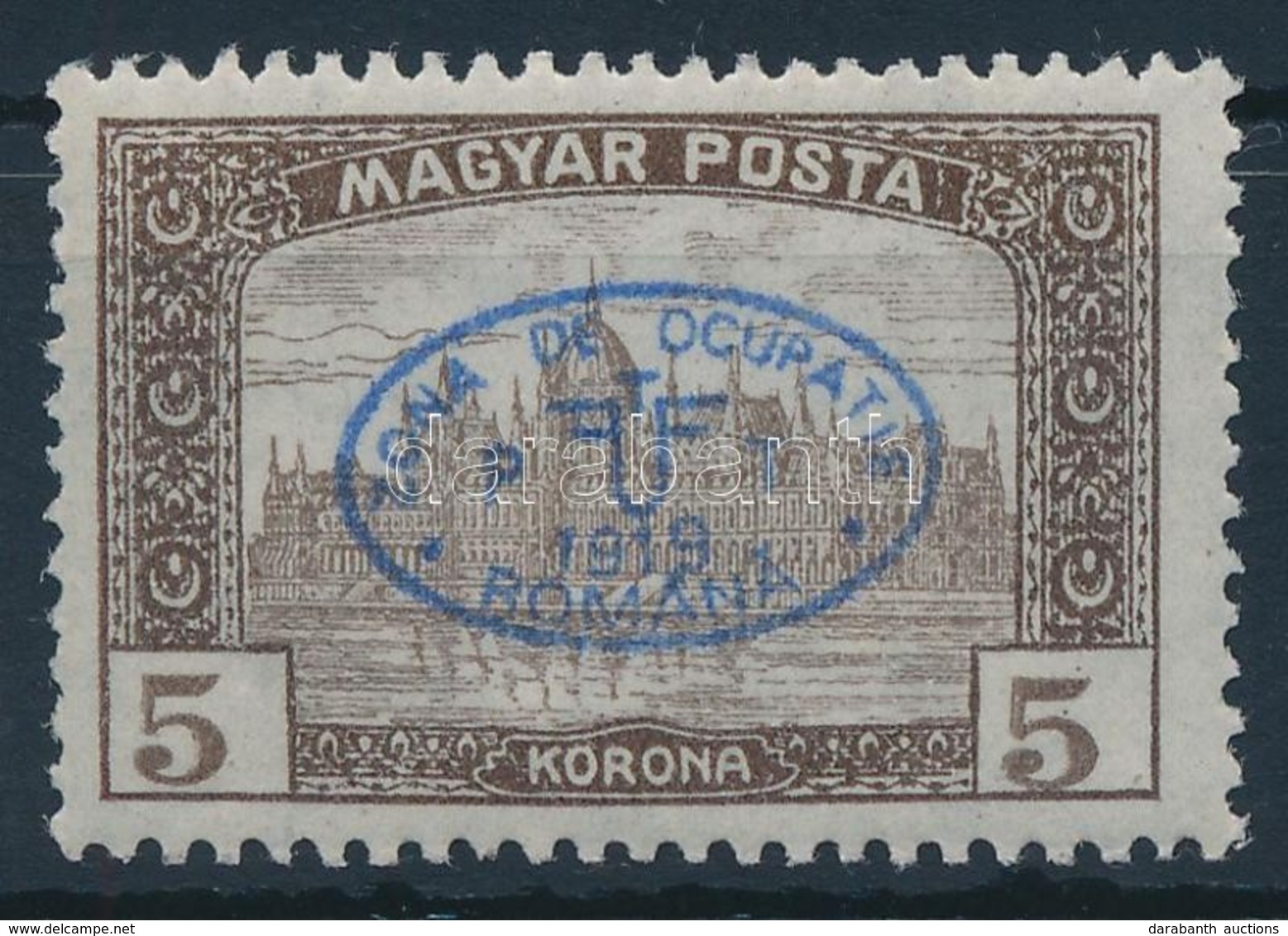 ** Debrecen I. 1919 Magánkezdeményezésre Felülnyomott Magyar Posta 5K Bélyeg (**300.000) - Other & Unclassified