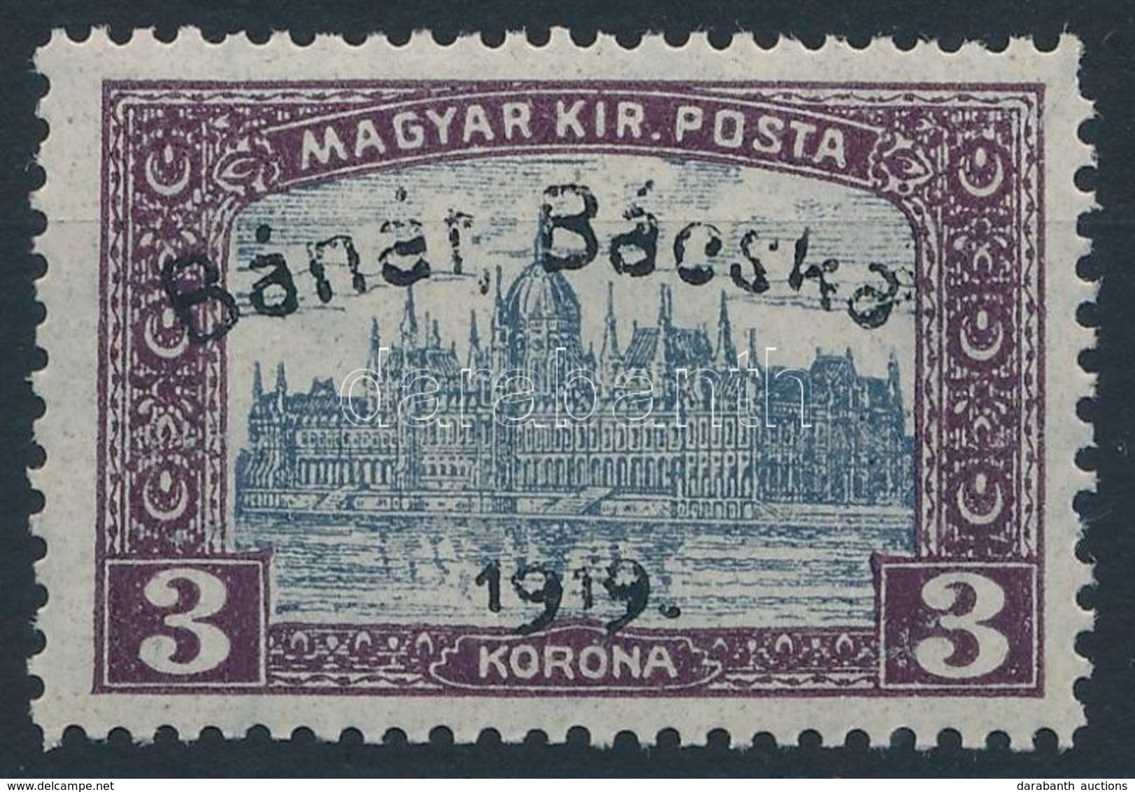 ** Bánát-Bácska 1919 Parlament 3K Garancia Nélkül (**20.000) - Andere & Zonder Classificatie