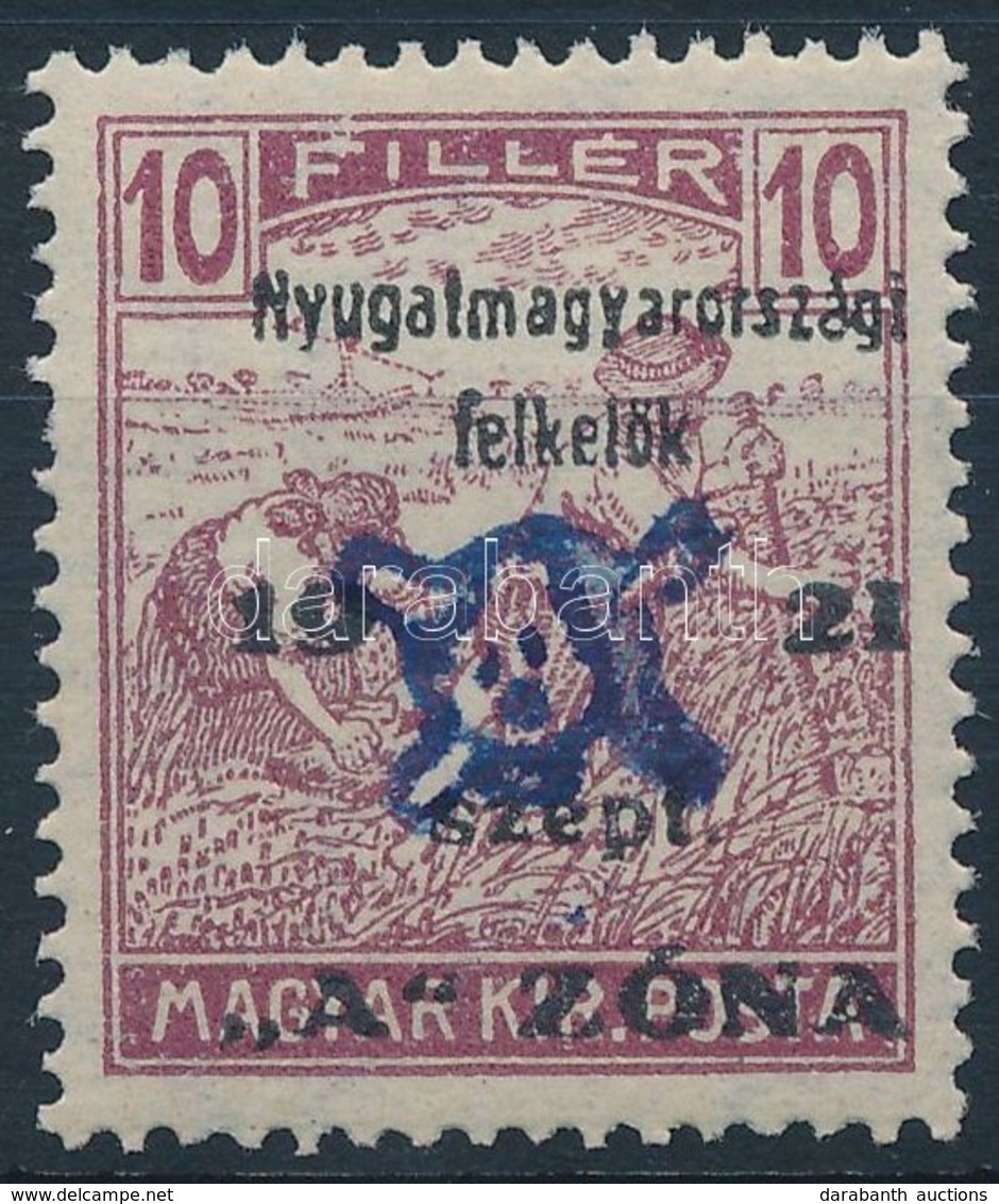 ** Nyugat-Magyarország II. 1921 Arató 10f Garancia Nélkül (20.000) - Andere & Zonder Classificatie