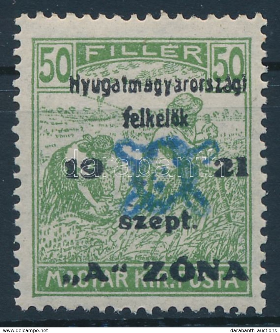 ** Nyugat-Magyarország II. 1921 Arató 50f Garancia Nélkül (18.000) - Andere & Zonder Classificatie