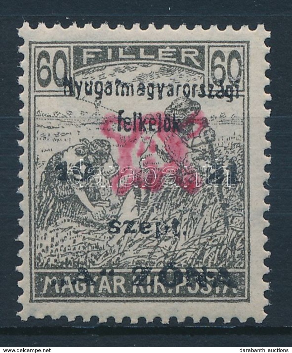 ** Nyugat-Magyarország II. 1921 Arató 60f Garancia Nélkül (19.000) - Andere & Zonder Classificatie