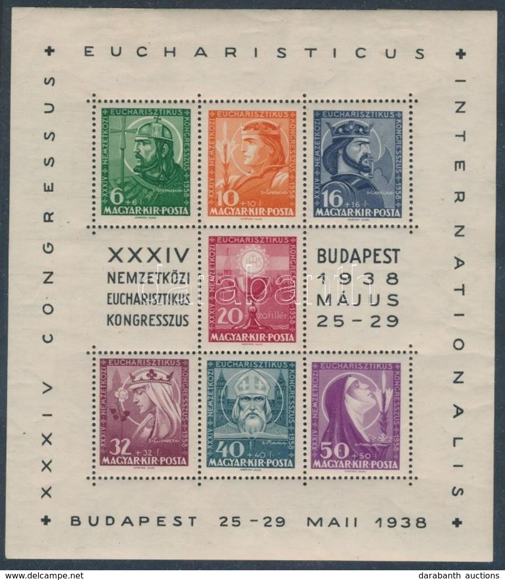 * 1938 Eucharisztikus Blokk (**10.000) - Andere & Zonder Classificatie