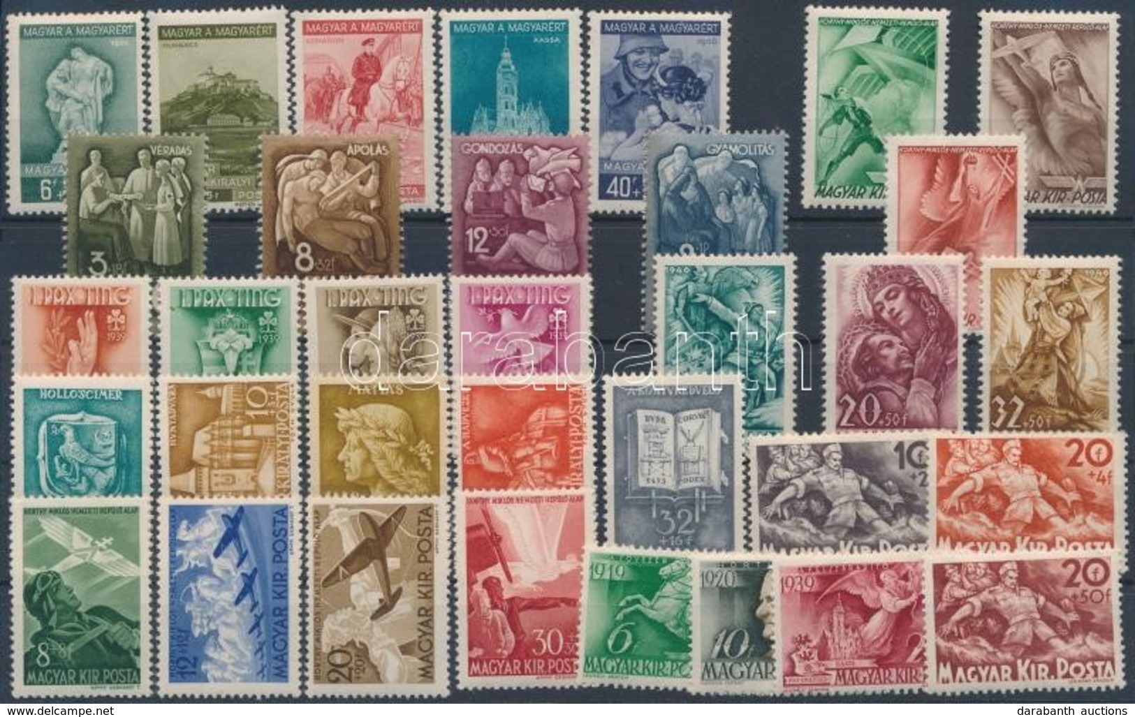 ** 1939-1942 9 Db Klf  Sor (5.550) - Altri & Non Classificati