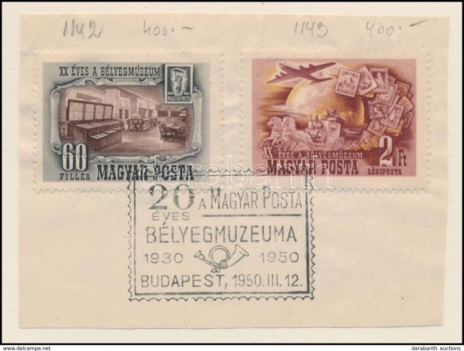 1950 Bélyegmúzeum Sor - Altri & Non Classificati