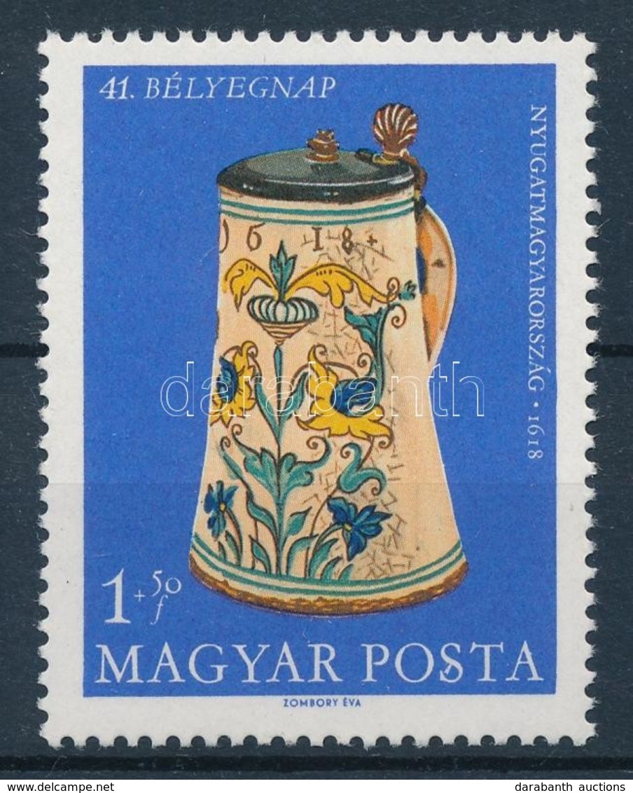 ** 1968 Bélyegnap 1+50f, 'S Betűt áthúzó Vonal' Tévnyomat - Other & Unclassified