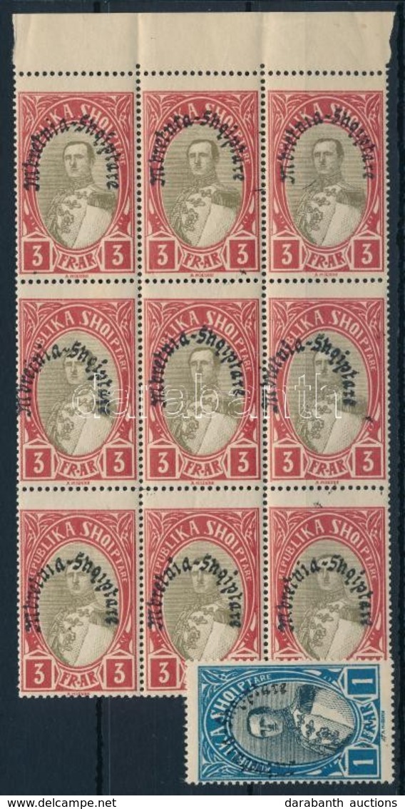 ** 1928 Mi 195 + 197 ívszéli Kilences Tömb - Other & Unclassified