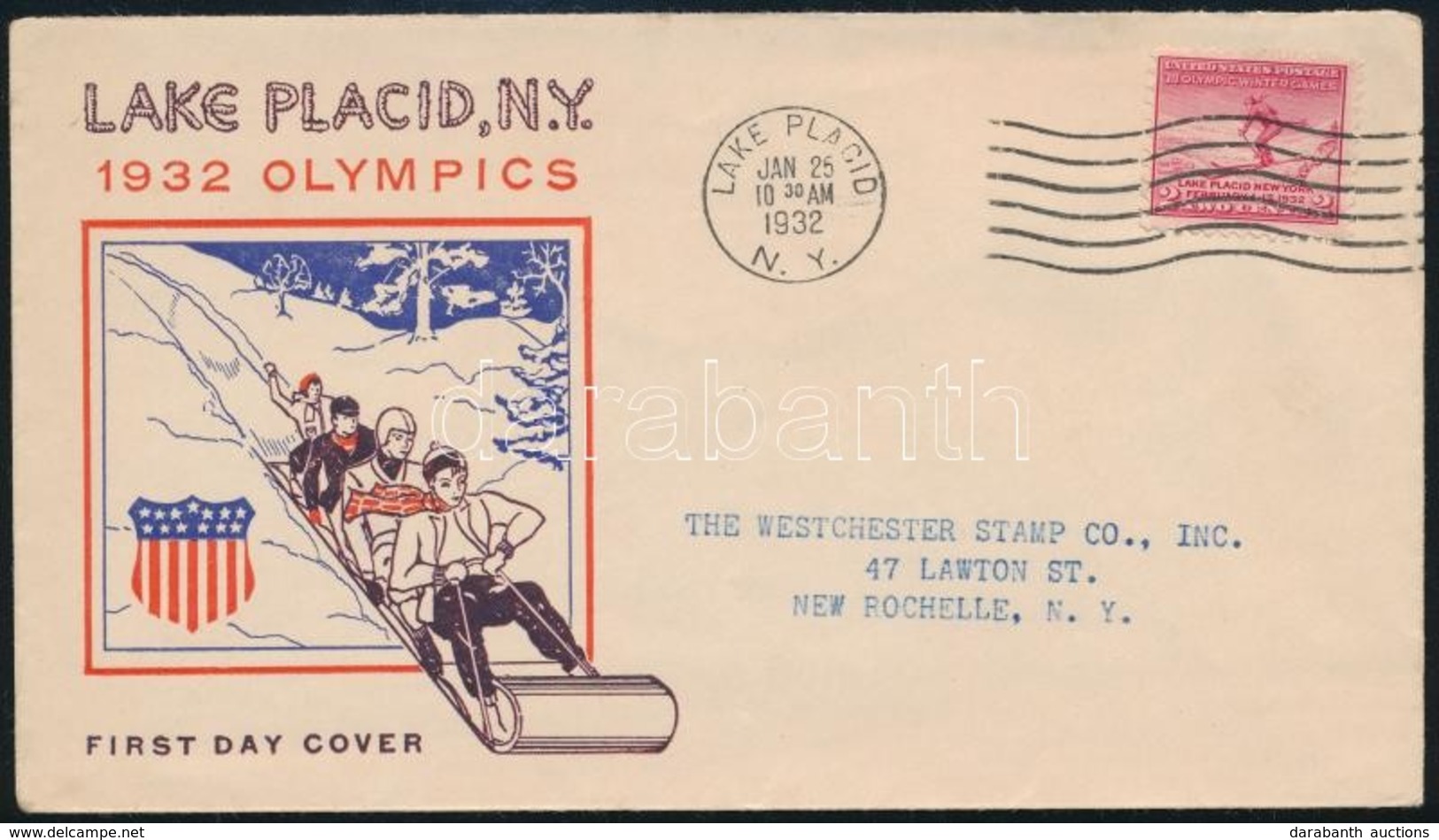 1932 Téli Olimpia FDC - Andere & Zonder Classificatie