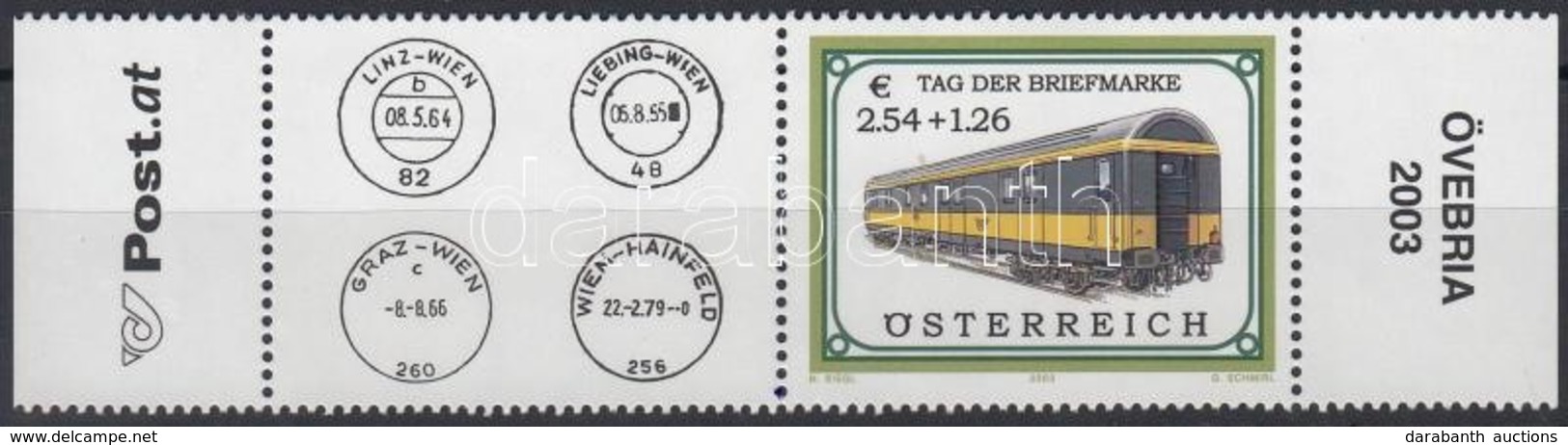 ** 2003 Bélyegnap; Vonat Mi 2414 ívszéli Szelvényes - Andere & Zonder Classificatie