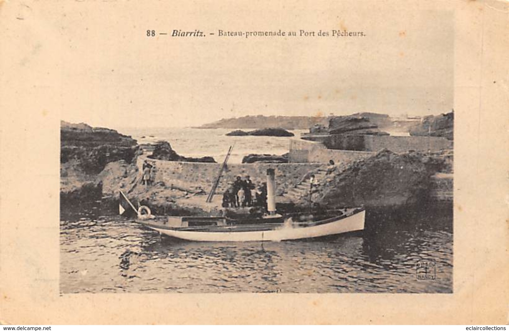Biarritz.       64           Bateau Promenade Au Port Des Pêcheurs    (voir Scan - Biarritz