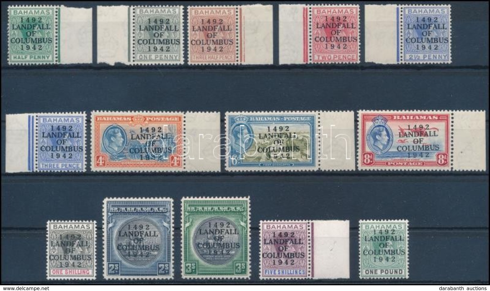 ** 1942 Kolumbusz Kristóf Sor,
Christopher Columbus Set
Mi 121-134 - Other & Unclassified