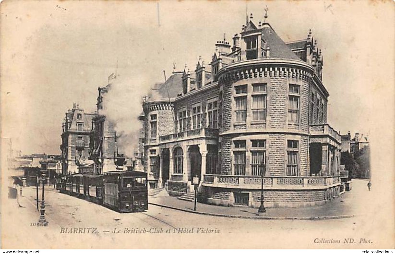 Biarritz.       64           Le British Club Et L'Hôtel Victoria   Tramway B A B   (voir Scan - Biarritz