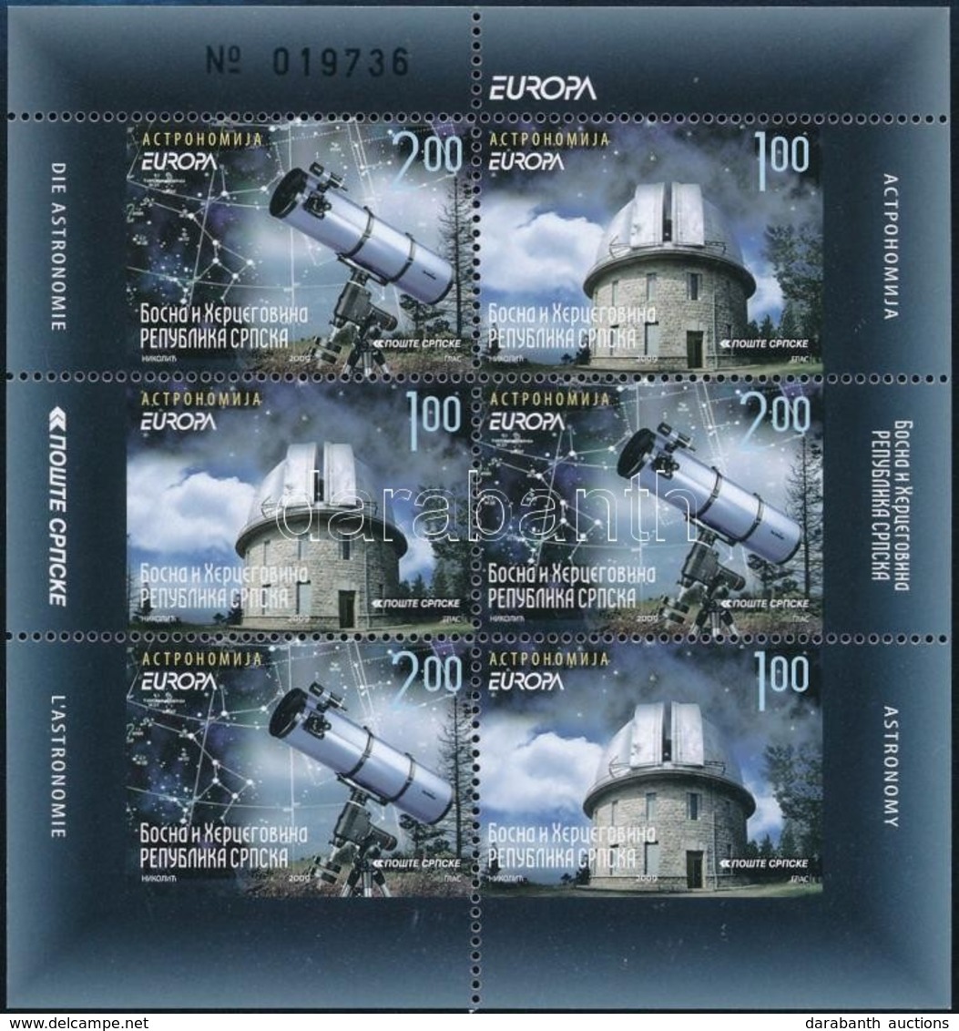** 2009 Europa CEPT Csillagászat Bélyegfüzet Mi MH 12 - Other & Unclassified