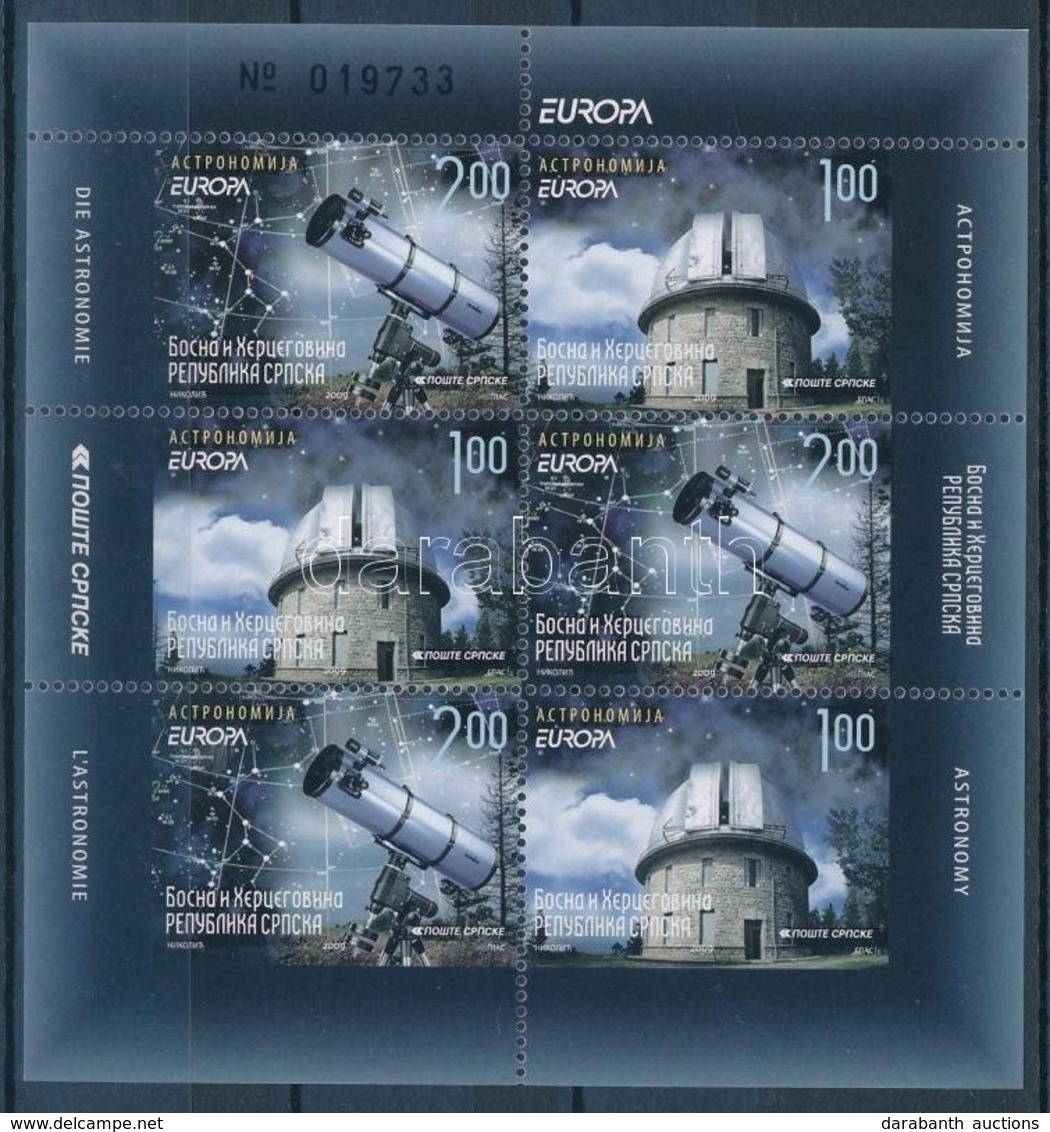 ** 2009 Europa CEPT Csillagászat Bélyegfüzetlap Mi H-Blatt 12 - Other & Unclassified