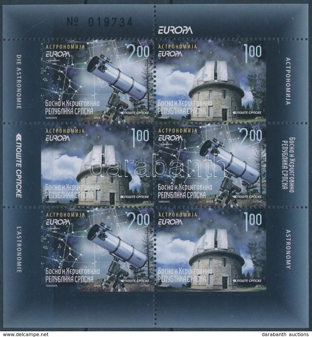 ** 2009 Europa CEPT Csillagászat Bélyegfüzetlap Mi H-Blatt 12 - Other & Unclassified