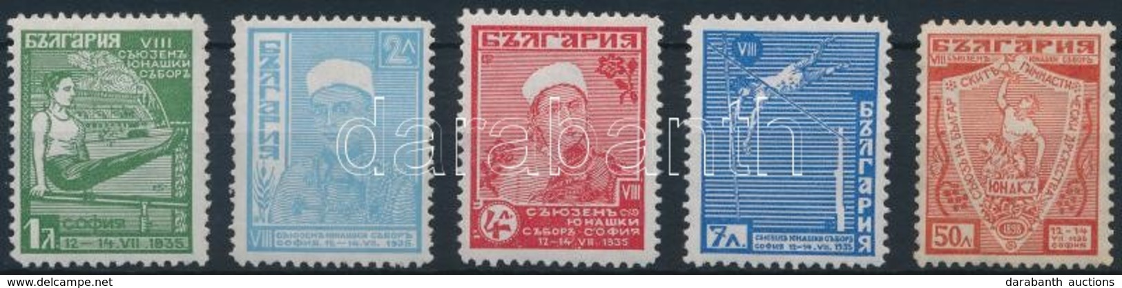 ** 1935 Sportegyesületek Konferenciája Junak 5 érték Mi 280-283, 285 (Mi 284 Hiányzik) - Other & Unclassified