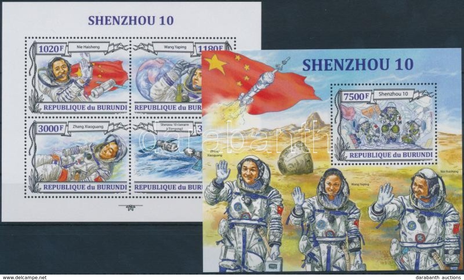 ** 2013 Shenzhou űrprogram Kisív + Blokk Mi 3133-3136 + 351 - Sonstige & Ohne Zuordnung