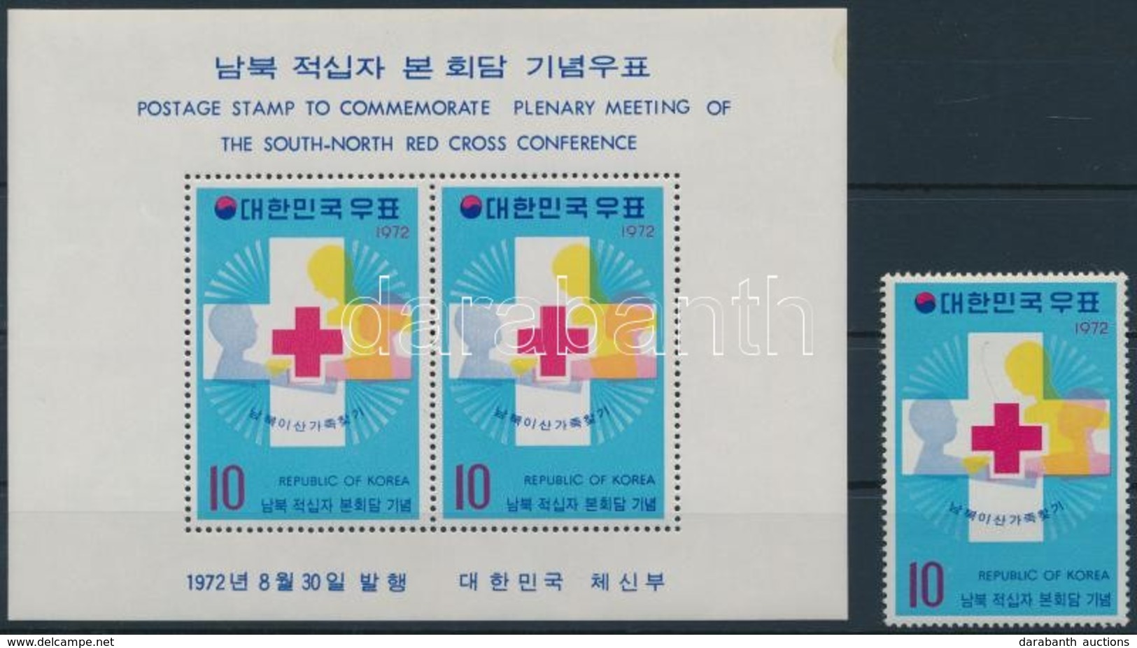 ** 1972 Vöröskereszt + Blokk,
Red Cross + Block
Mi 849 + Mi 356 - Other & Unclassified