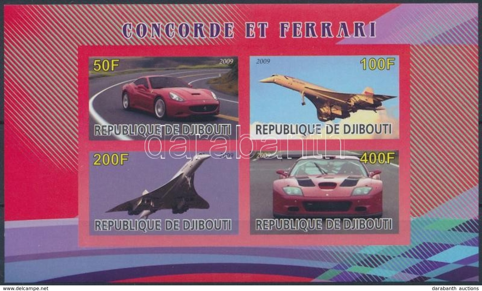 ** 2009 Concorde és Ferrari Vágott Blokk - Other & Unclassified