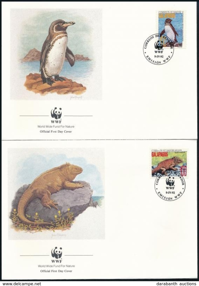 1992 WWF: A Galápagos-szigetek élővilága Sor 4 értéke 4 Db FDC,
WWF The Wildlife Of The Galapagos Islands Set 4 Values 4 - Andere & Zonder Classificatie