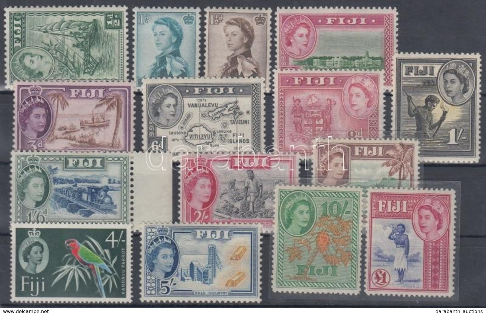 ** 1954/1956 Forgalmi Sor Mi 124-138 + 151 (128 Hiányzik / Missing) - Other & Unclassified