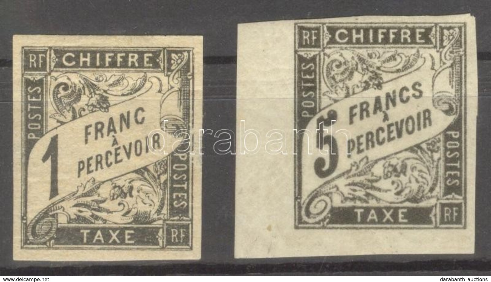 * 1884 Kiadatlan Portóbélyegek / Unissued Postage Due Stamps Mi I + III - Andere & Zonder Classificatie