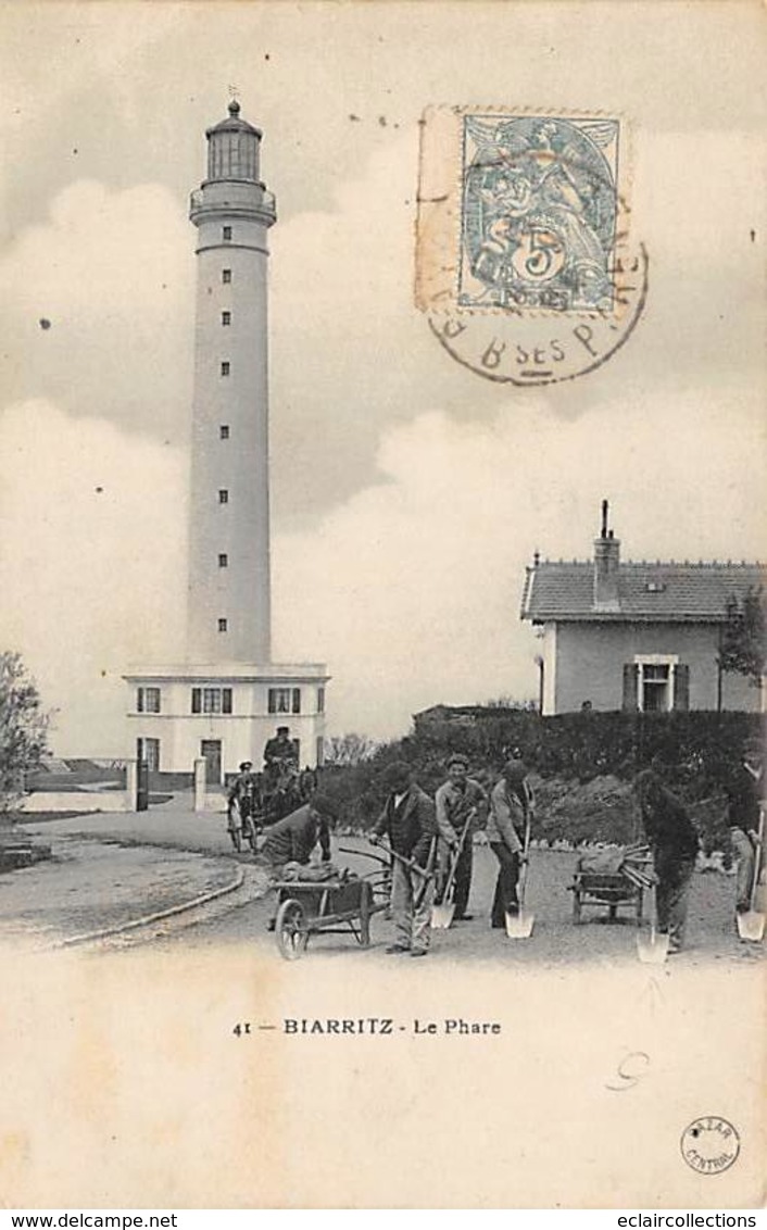 Biarritz.       64         Le Phare. Cantonniers   (voir Scan) - Biarritz