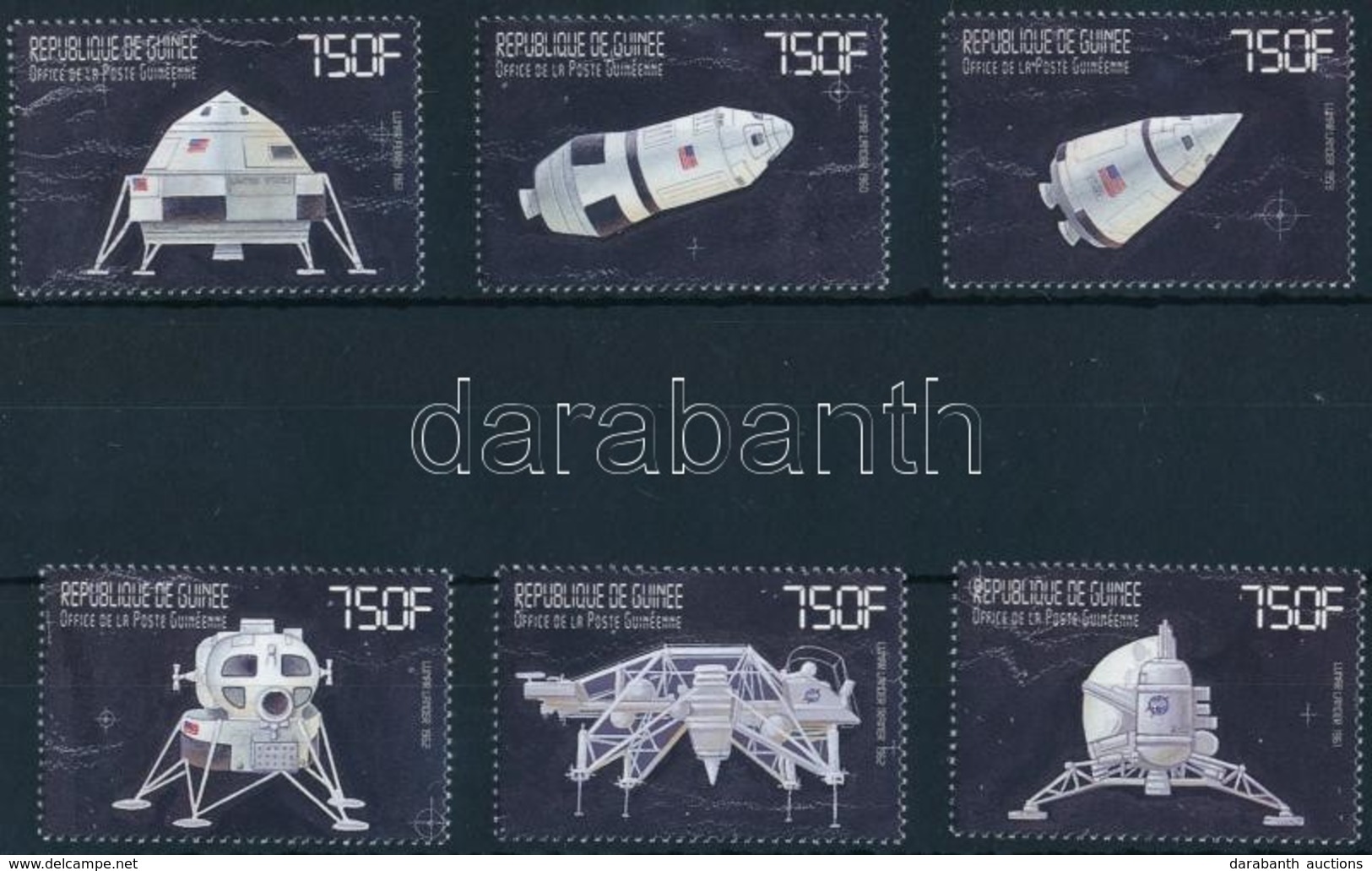 ** 1999 Űrutazás: Apollo 11 Sor 6 értéke Mi 2714-2719 - Other & Unclassified