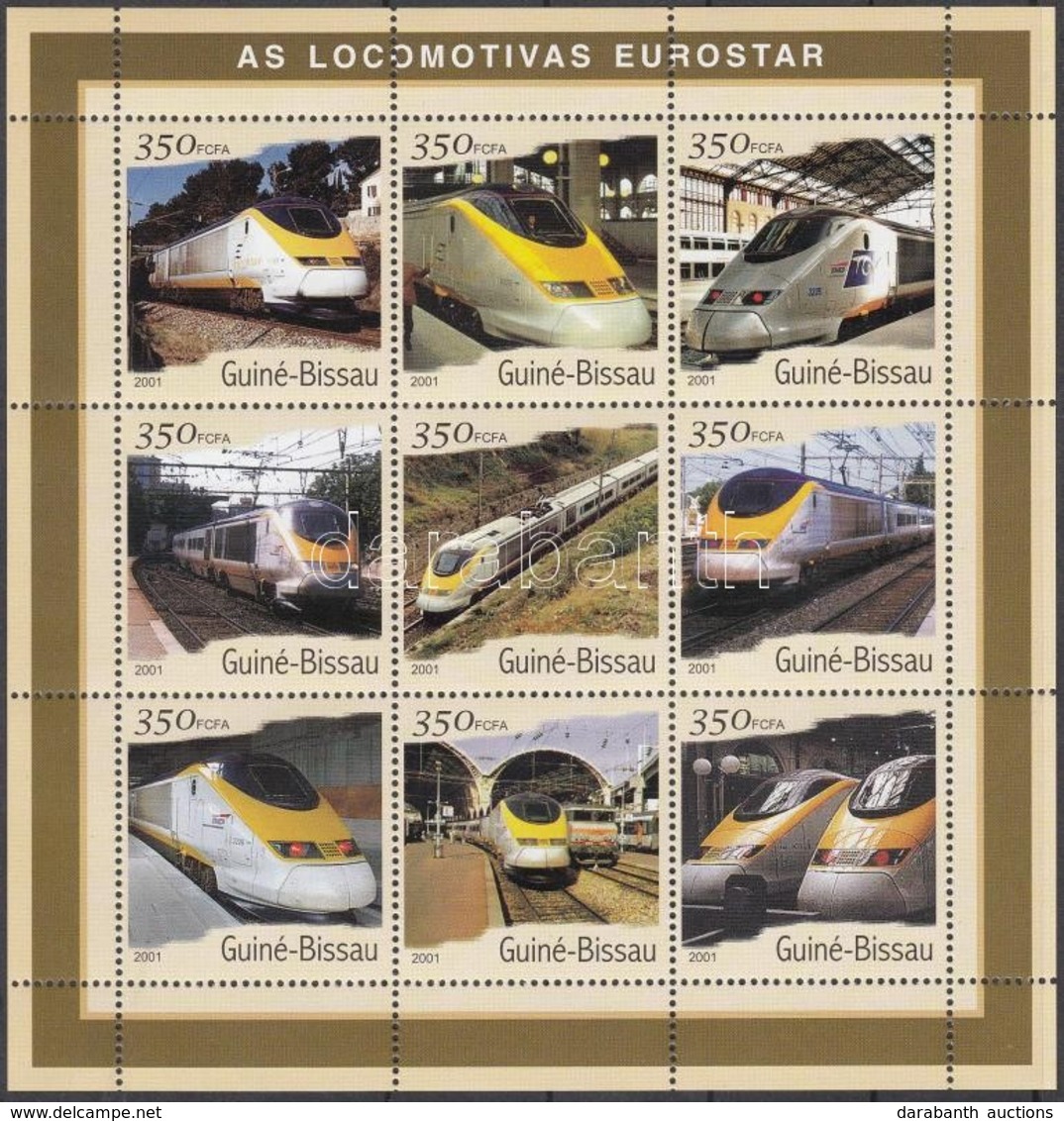 ** 2001 Eurostar Mozdonyok Kisív Mi 1845-1853 - Sonstige & Ohne Zuordnung