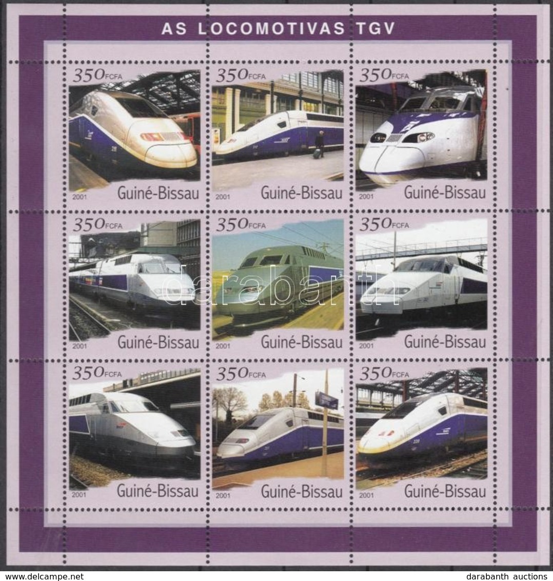 ** 2001 TGV Mozdonyok Kisív Mi 1854-1862 - Sonstige & Ohne Zuordnung