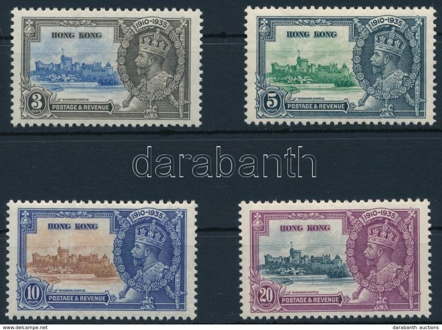 * 1935 V. György Jubileuma Sor,
George V's Jubilee Set
Mi 132-135 - Other & Unclassified