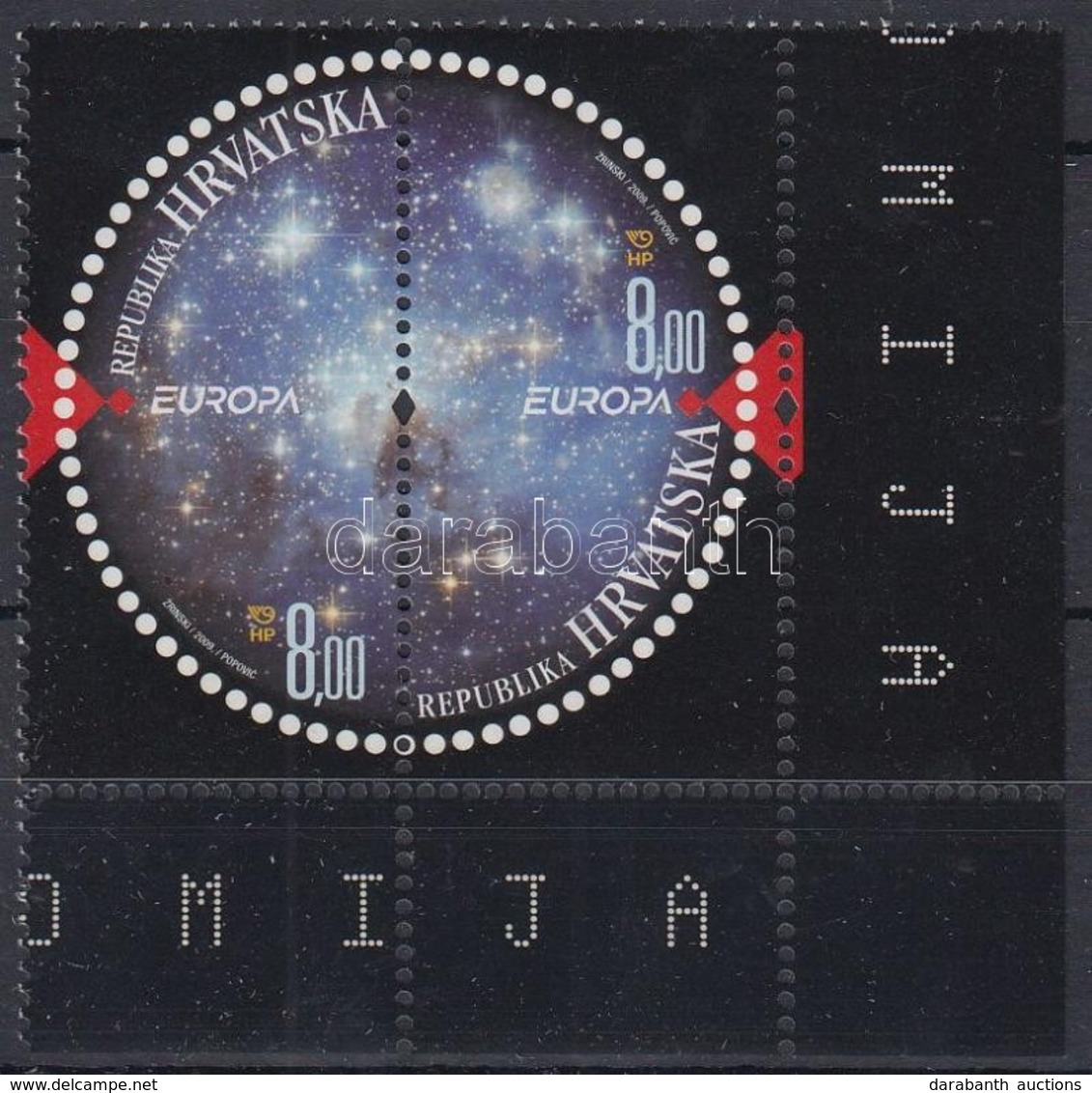 ** 2009 Europa CEPT: Csillagászat ívsarki Pár Mi 905-906 - Other & Unclassified