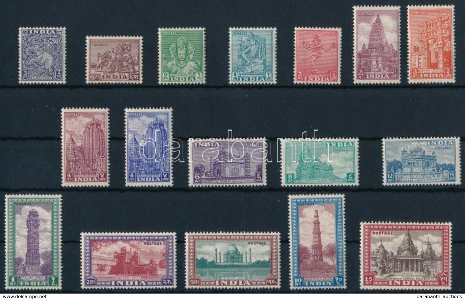 ** 1949 Műemlékek Sor Mi 191-196 + 198-206 - Other & Unclassified