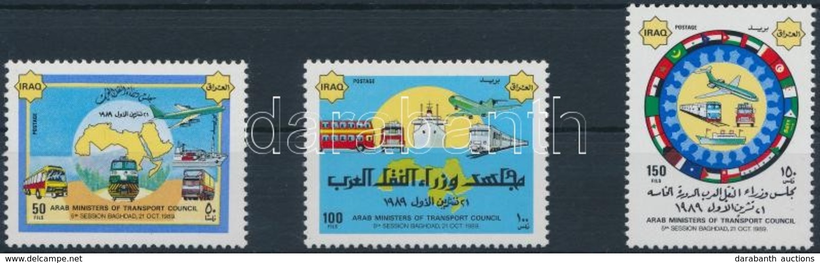 ** 1989 Arab Szállításügyi Miniszterek Konferenciája Sor Mi 1470-1472 - Other & Unclassified