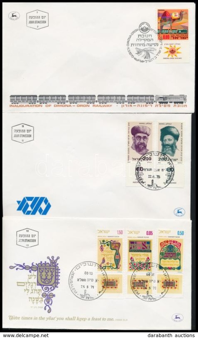 1970-1978 9 Db Klf Tabos FDC - Sonstige & Ohne Zuordnung