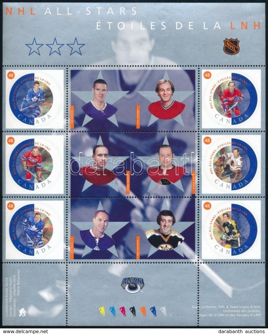 ** 2001 NHL  All-Stars Játékosok Blokk Mi 55 - Other & Unclassified