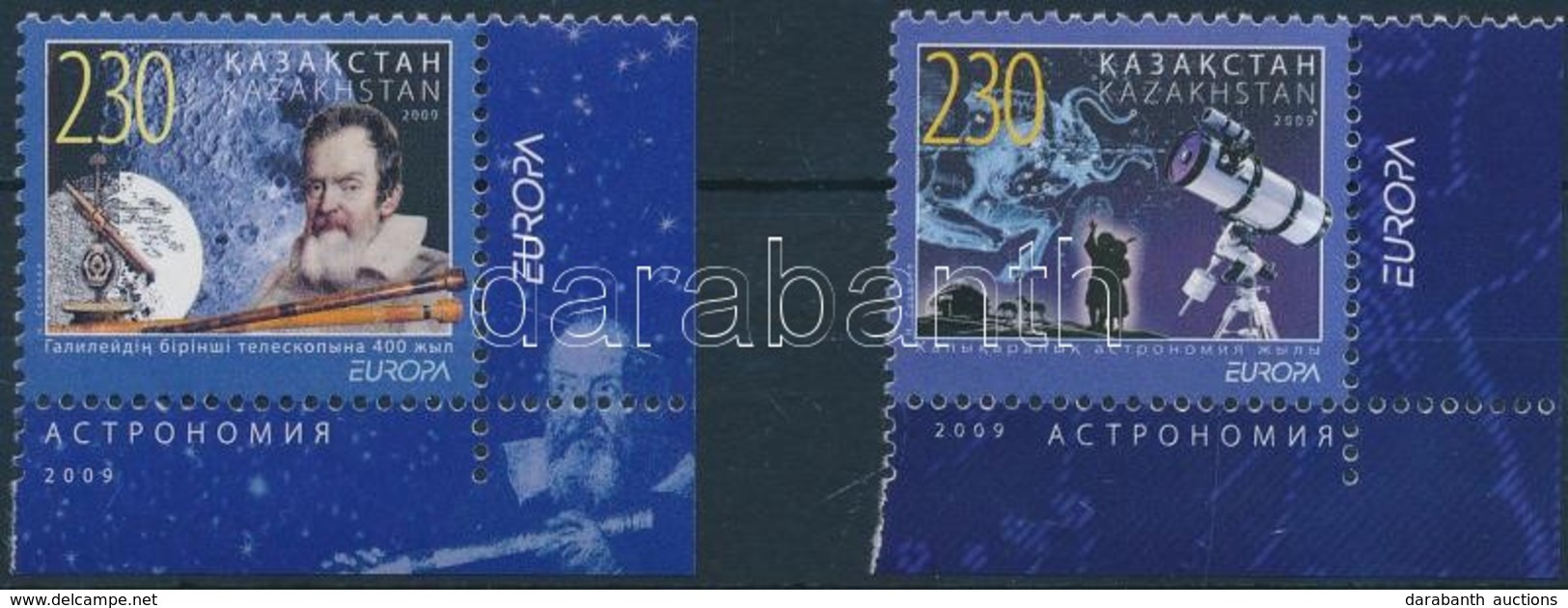 ** 2009 Europa CEPT: Csillagászat ívsarki Sor Mi 641-642 - Andere & Zonder Classificatie