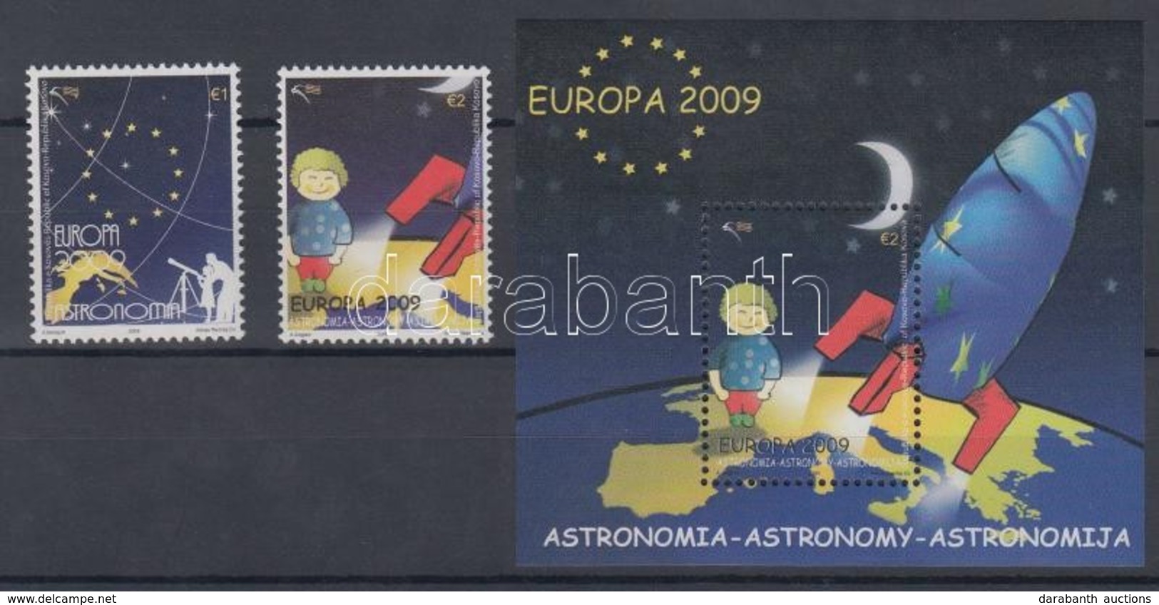 ** 2009 Europa CEPT: Csillagászat Sor Mi 132-133 + Blokk Mi 11 - Other & Unclassified