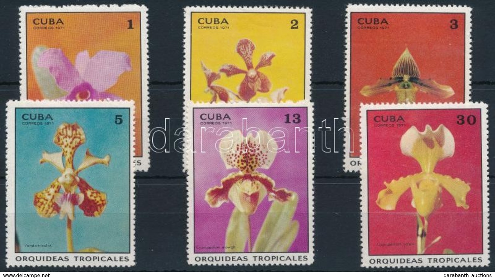 ** 1971 Orchideák Sor Mi 1694-1700 - Other & Unclassified