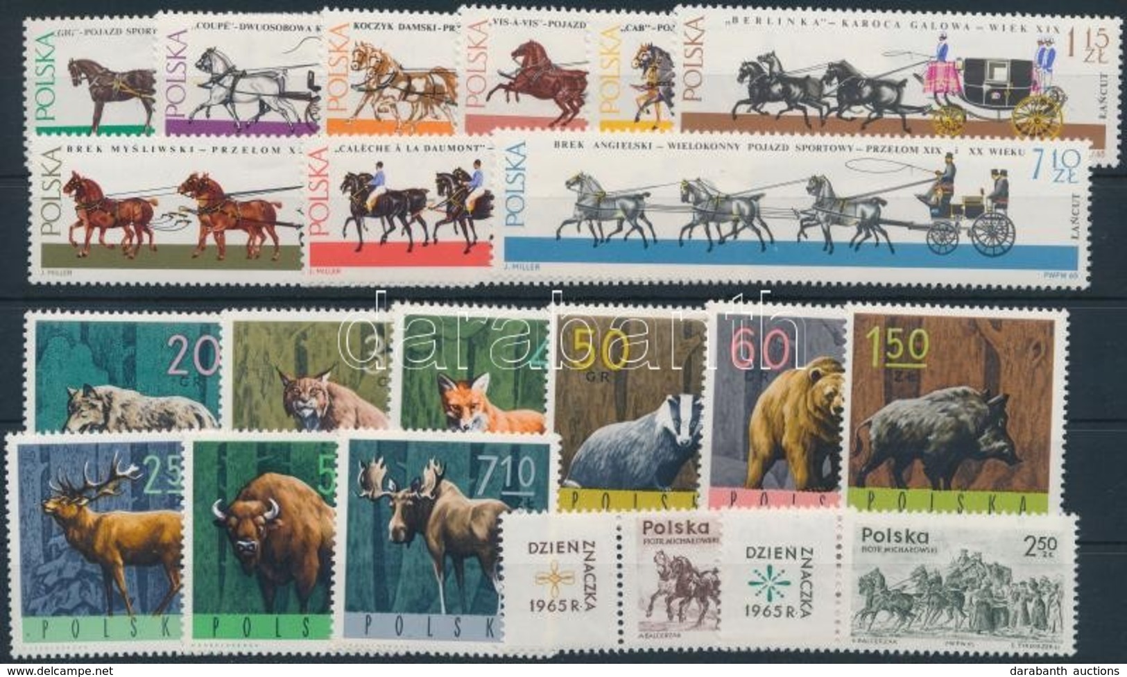 ** 1965 5 Sor (4 Kül.) + 3 Bélyeg,
5 Sets (4 Diff.) + 3 Stamps - Other & Unclassified