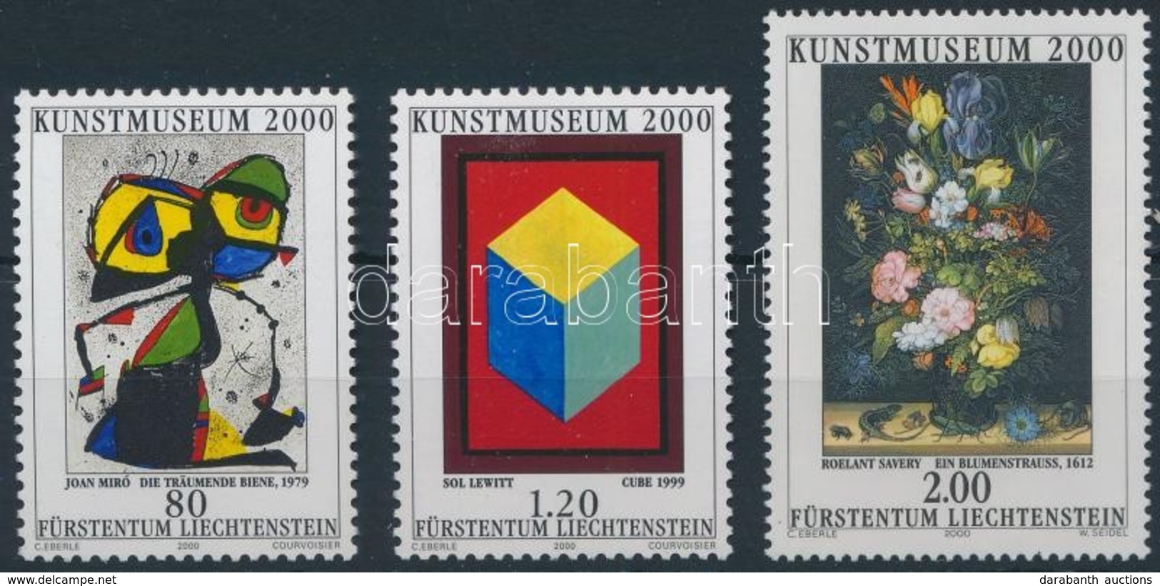 ** 2000 A Vaduz-i Szépművészeti Múzeum Megnyitása Sor Mi 1245-1247 - Other & Unclassified