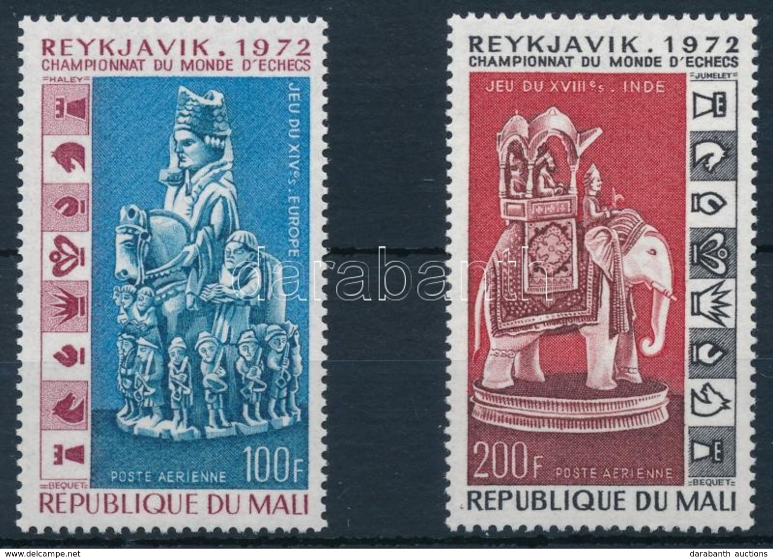 ** 1973 Sakk Sor,
Chess
Mi 375-376 - Other & Unclassified