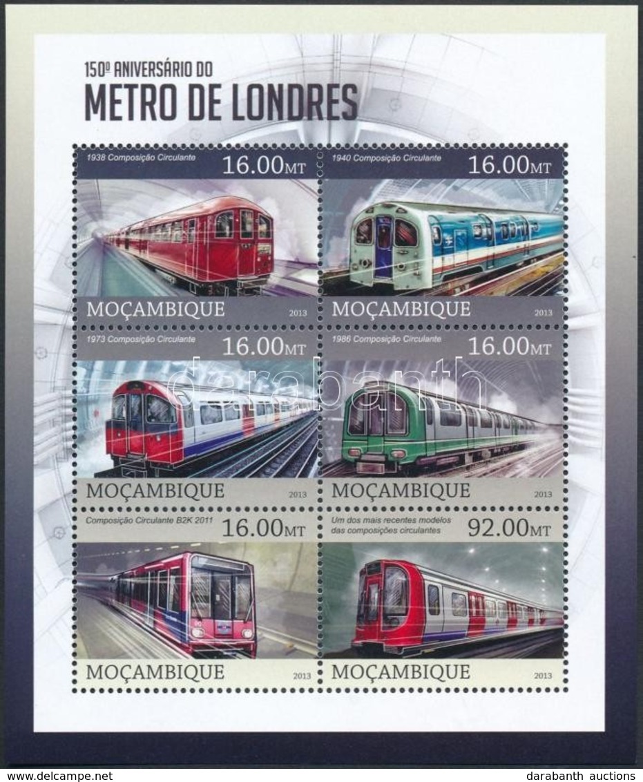 ** 2013 Londoni Metrók Kisív Mi 6504-6509 - Andere & Zonder Classificatie