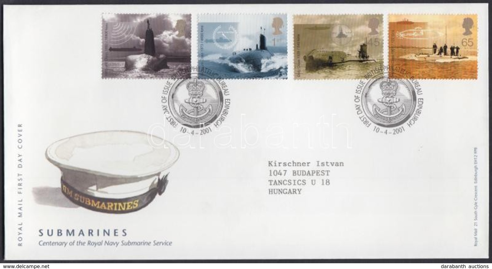 2001 100 éves A Tengeralattjáró-hadosztály Sor Mi 1928-1931 FDC-n - Andere & Zonder Classificatie