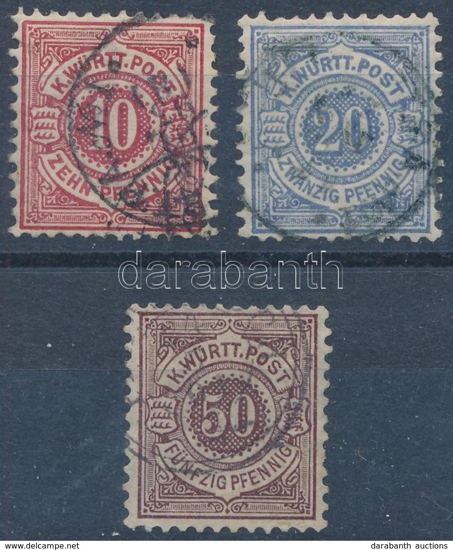 O 1875-1890 Mi 46, 47, 58 (Mi EUR 88,-) - Andere & Zonder Classificatie