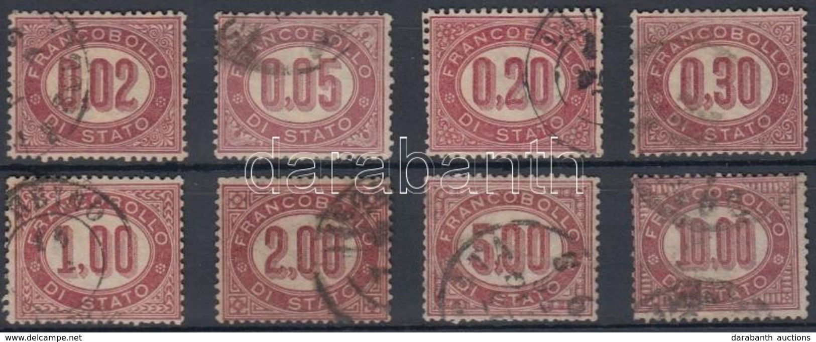 O 1875 Hivatalos Sor Mi 1-8 - Other & Unclassified