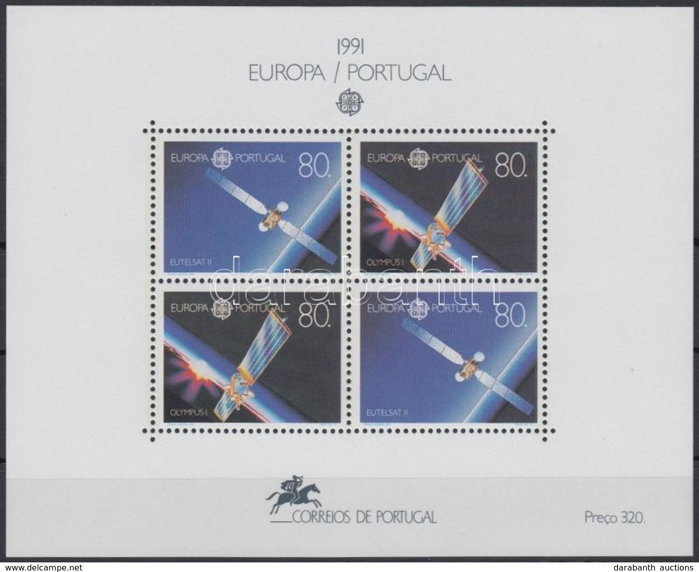 ** 1991 Europa CEPT: Űrkutatás Blokk Mi 78 - Andere & Zonder Classificatie