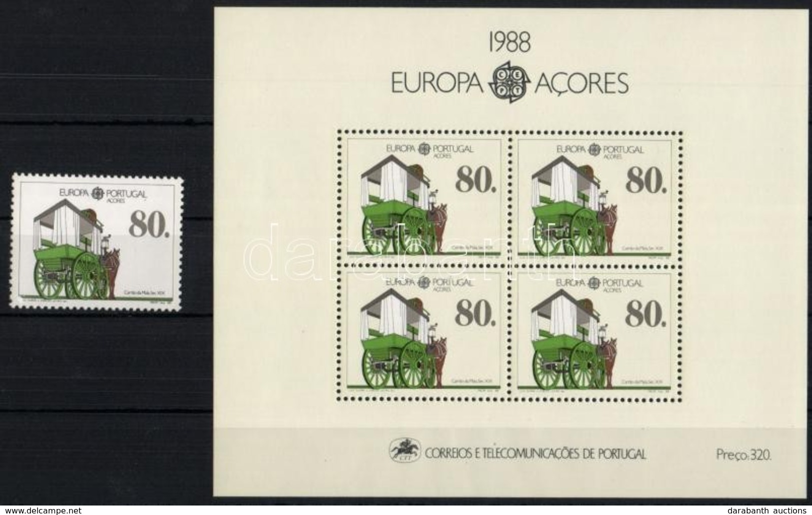 ** 1988 Europa CEPT: Közlekedés és Kommunikáció Mi 390a + Blokk 9 - Sonstige & Ohne Zuordnung