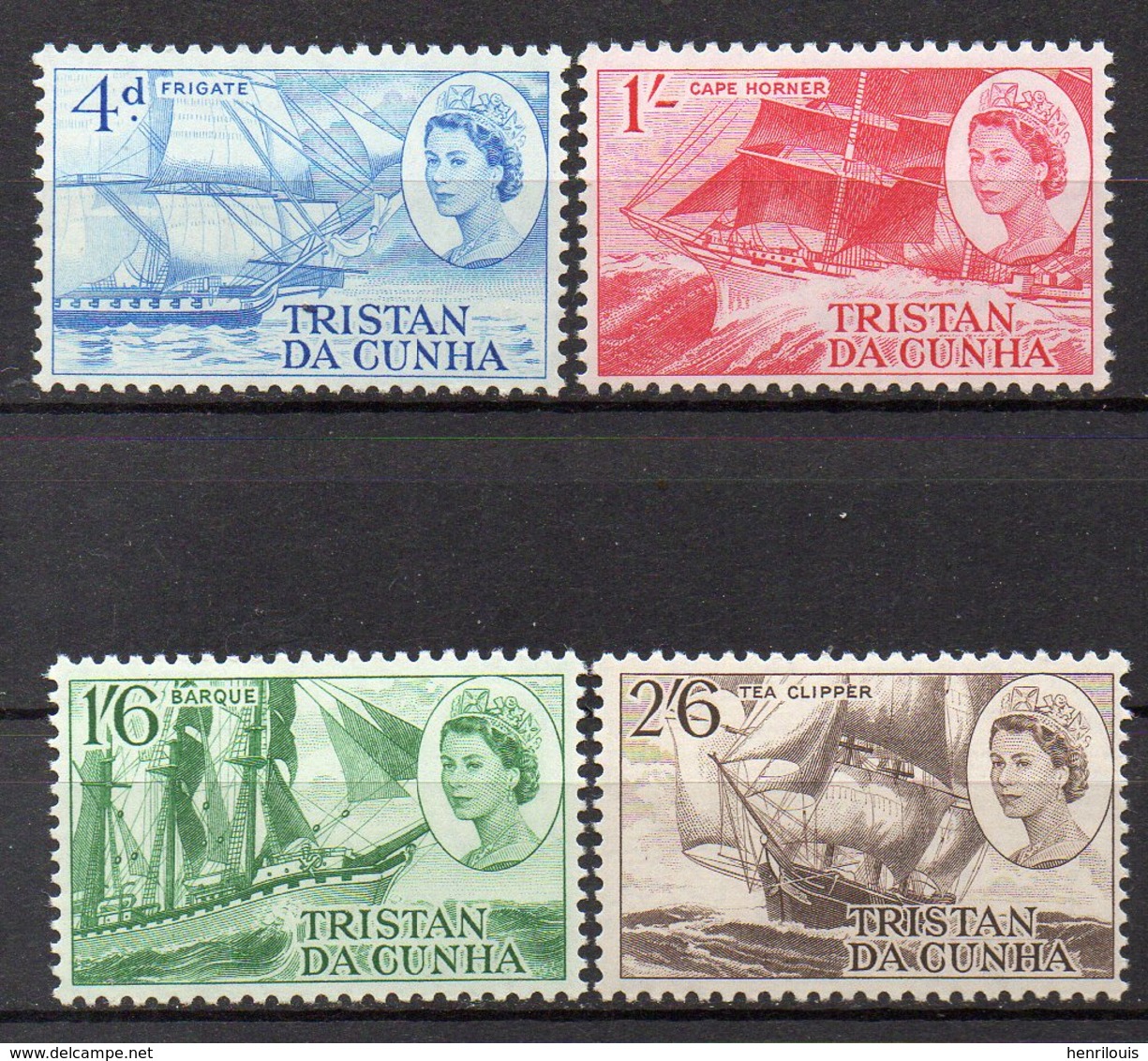 TRISTAN DA CUNHA  Timbres Neufs ** De 1969  ( Ref 5898 ) Tansports - Baeaux - Voiliers - Tristan Da Cunha